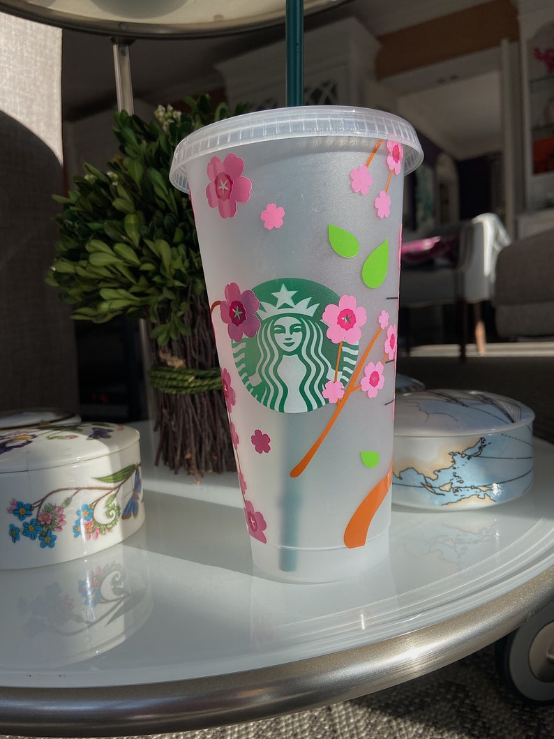 Cherry Blossom Starbucks Cup/ Spring Cup/ Flowers/ Japanese Etsy