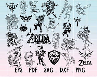 Princess Zelda Svg Etsy