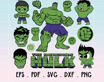 Silueta De Hulk Etsy