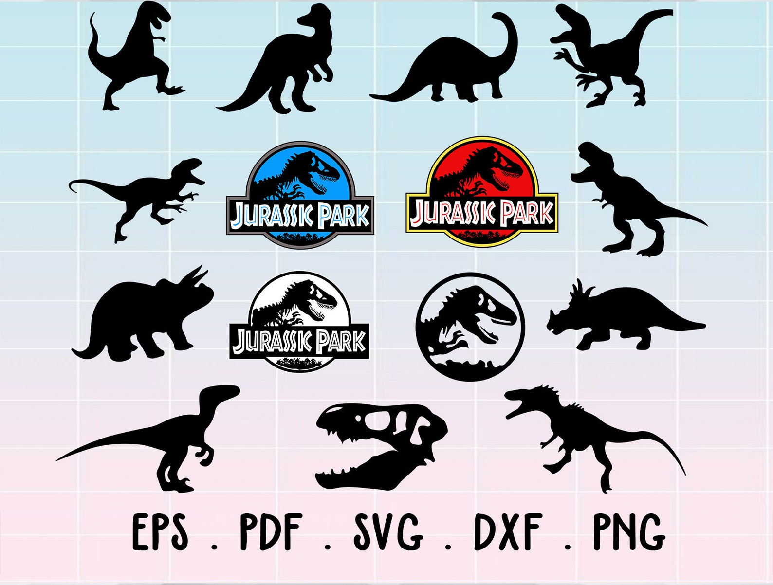 Jurassic Park svg Jurassic world svg Jurassic Park clipart Etsy
