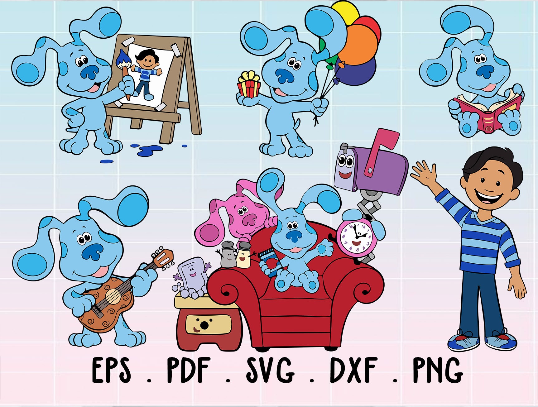 Download Blues Clues and You SVG Bundle 2blues clues and you party | Etsy