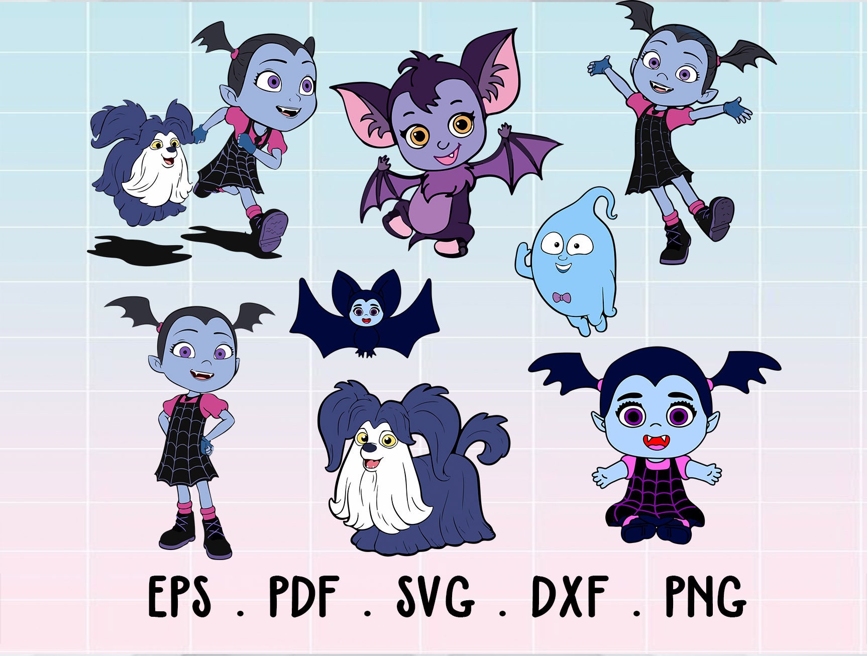 Vampirina svg vampirina disney svg vampirina birthday | Etsy