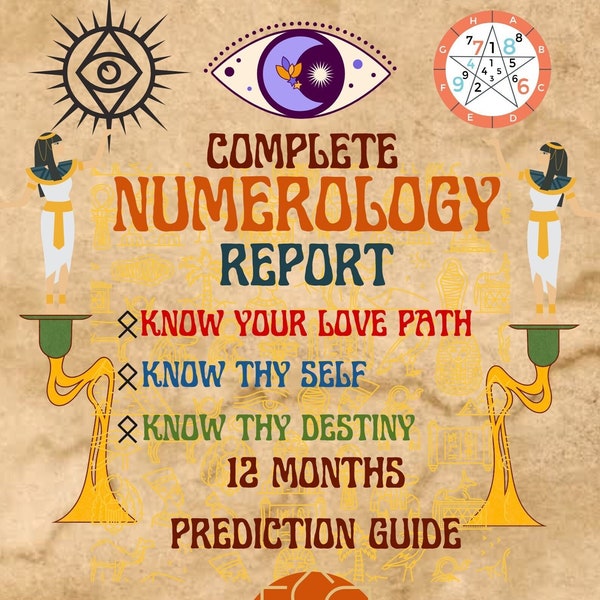 Complete Numerology Report | Birth Chart | Destiny Number | Love Report | 12 Months prophecies  2024.