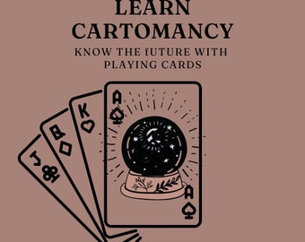 LEARN CARTOMANCY | Know The Future with Playing Cards | Printable PDF