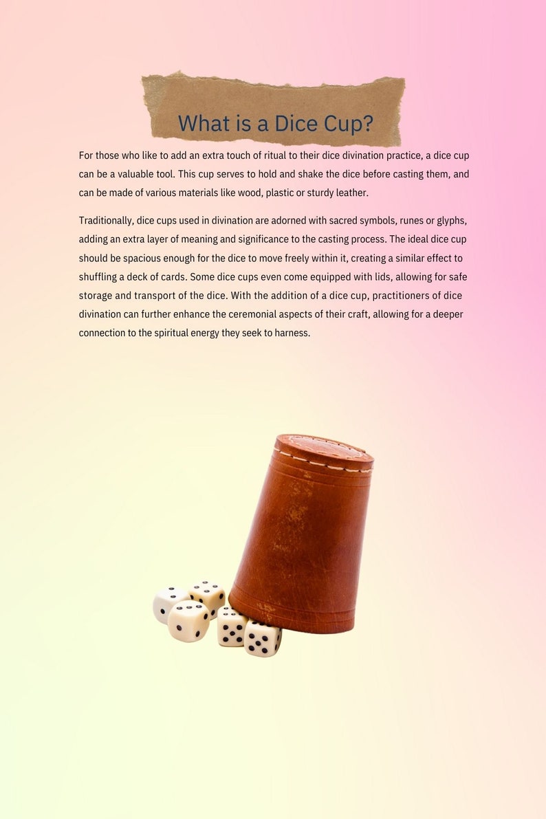 Learn Divination With Dice A Complete Guide Etsy