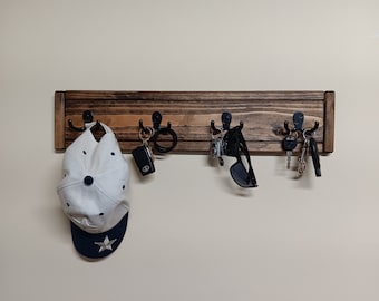 Coat Rack Wall Hooks Handmade Solid Wood Mudroom Entryway in USA FREE Shipping