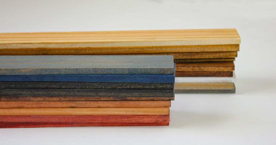 Real Pine Wood Minwax Stain Sample Sets to Color Match Cabinets, Furniture, Doors & Trim for Home,  Office or Business