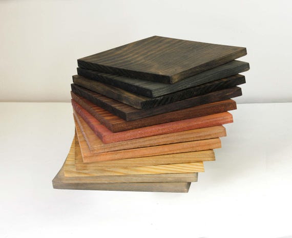 Real Pine Wood Minwax Stain Sample Sets to Color Match Cabinets, Furniture, Doors & Trim for Home,  Office or Business