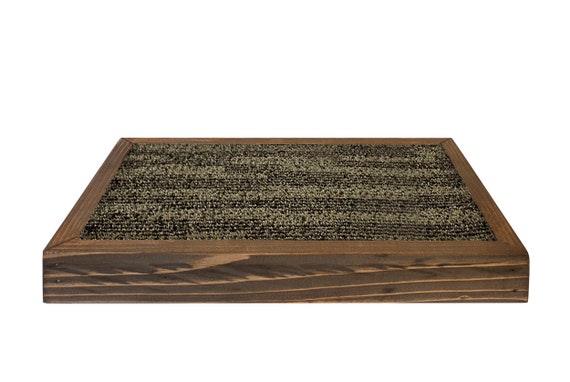 Cat Scratcher Pad Carpet Board Platform Kitty Paws Healthy Claws Stretching Mat Solid Wood Handmade in USA -FREE SHIPPING Cat Lover Gift