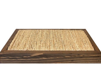 Kitty Scratching Pad Sisal Rope Real Wood Board -FREE SHIPPING- Made in USA