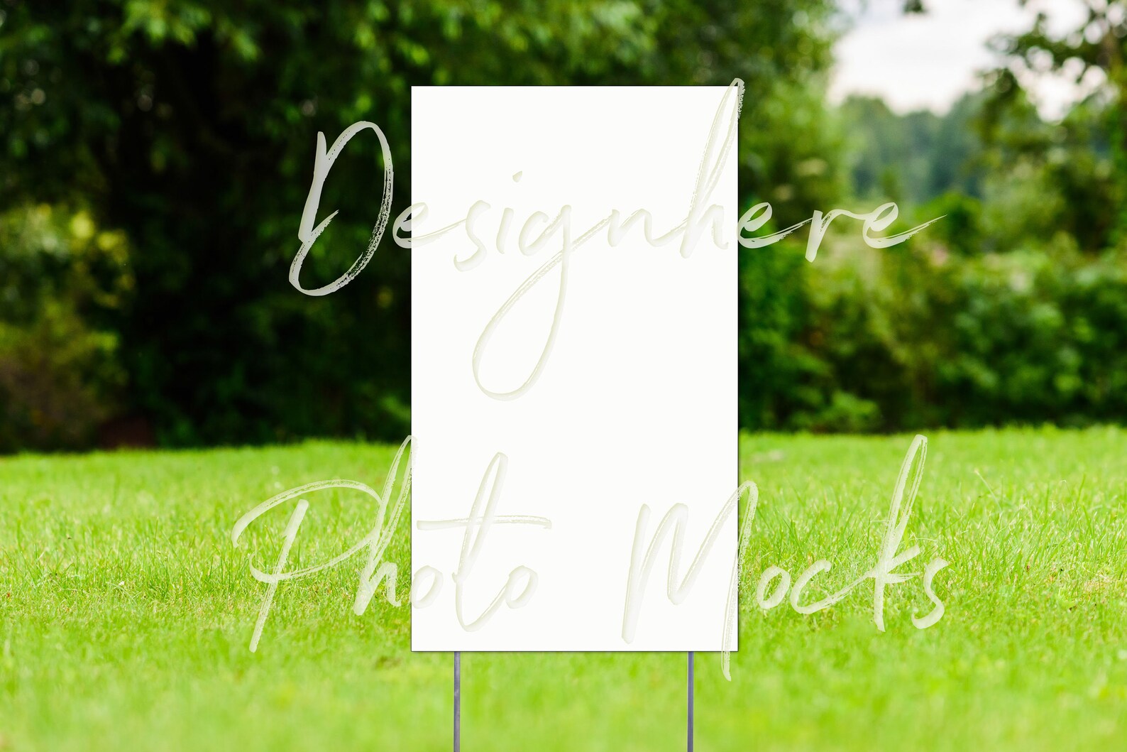 Download Vertical Yard Sign Mockup Garden Sign or Campaign Mockup ...