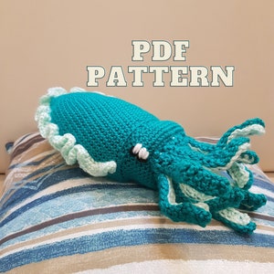 Carly the Cuttlefish - Crochet Amigurumi Plushie - (PDF Pattern)