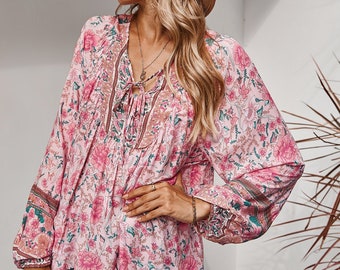 Spring Casual Long Sleeve Bohemian Business Slim Fit Shirt Blouse Top+Pants Spring Casual Long Sleeve Bohemian Business Slim Fit Shirt Blouse Top+Pants