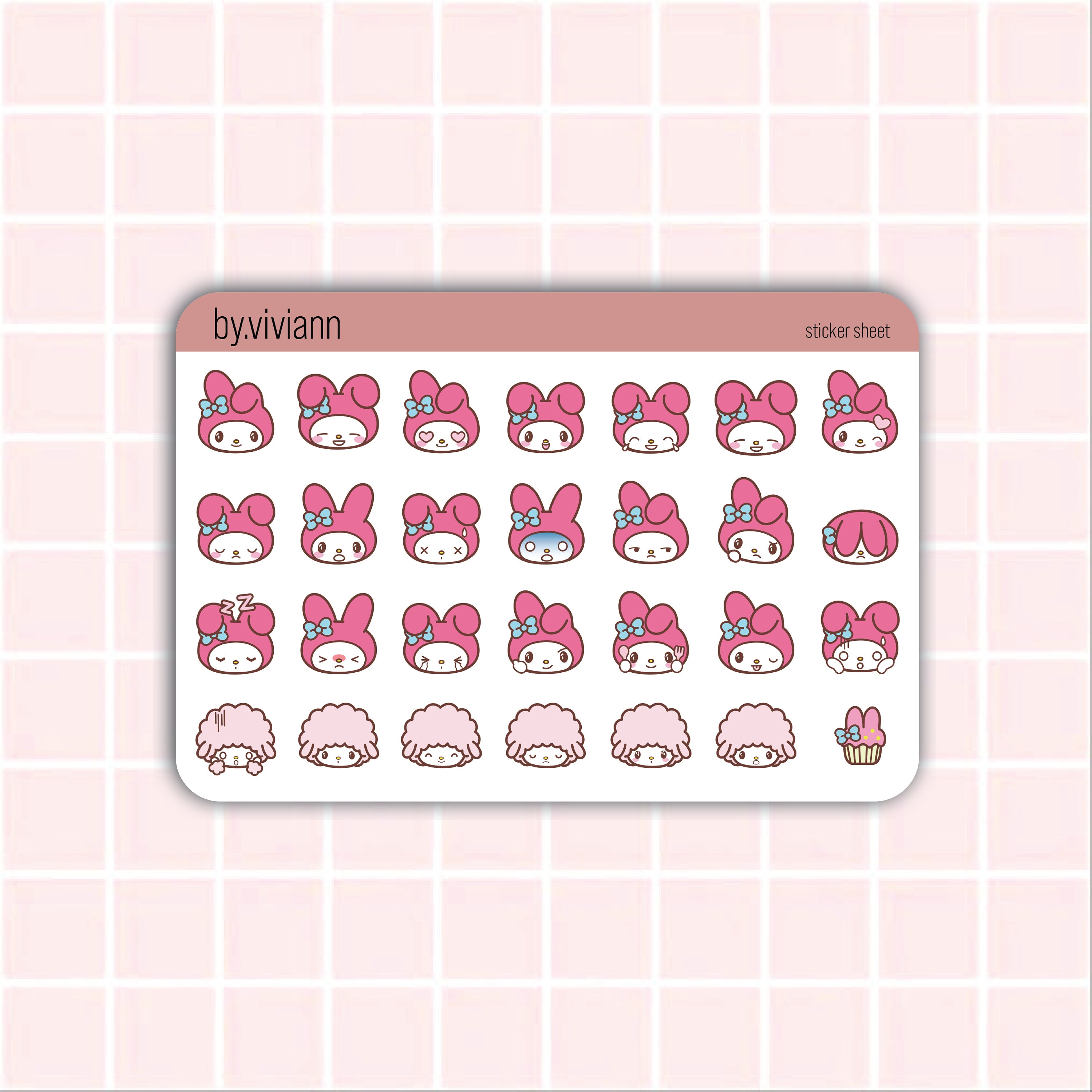 Cinnamoroll Sanrio Sticker Sheet! ~ 2021 ~ Cute for Scrapbooks