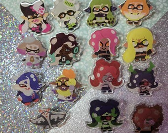Splatoon Mem Cake Akrylnålar (2 tum)