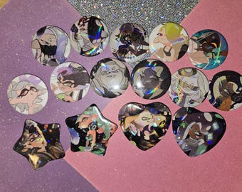 Splatoon buttons SMALL-MEDIUM