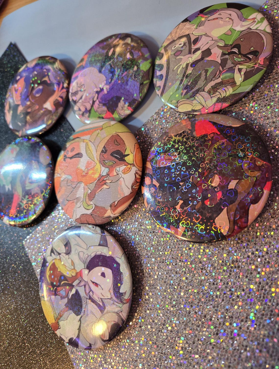 Splatoon Buttons LARGE - Etsy