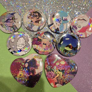 Splatoon buttons SMALL-MEDIUM
