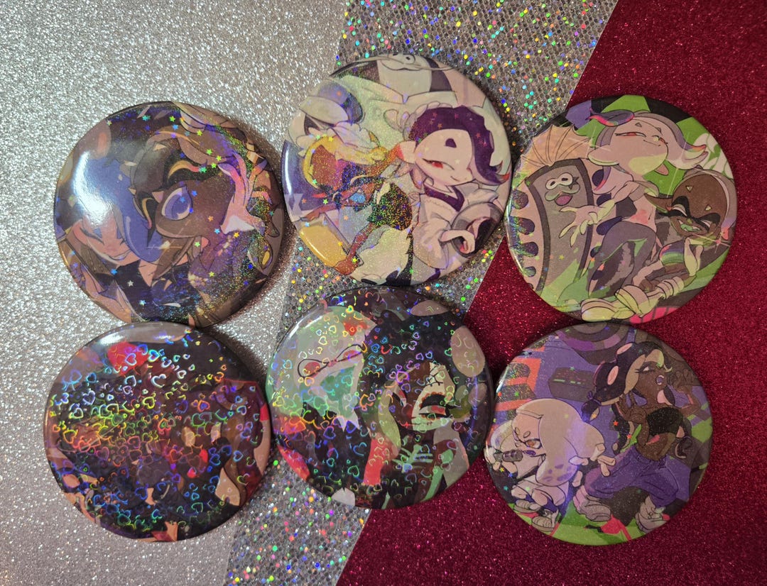 Splatoon Buttons LARGE - Etsy