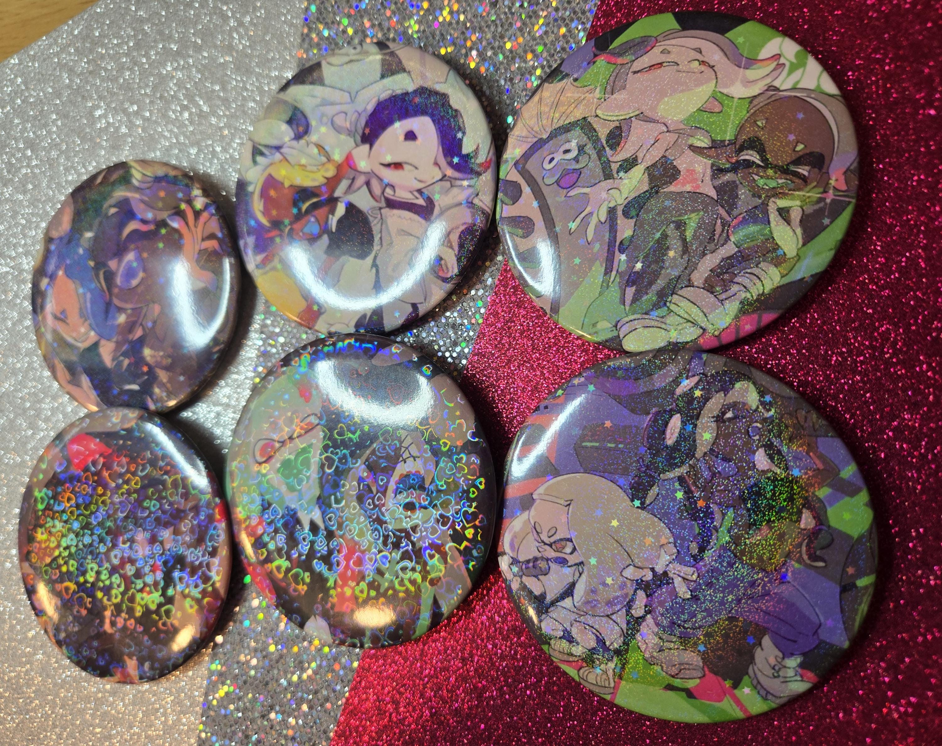 Splatoon Buttons LARGE - Etsy