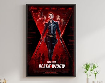 Black Widow Poster Etsy