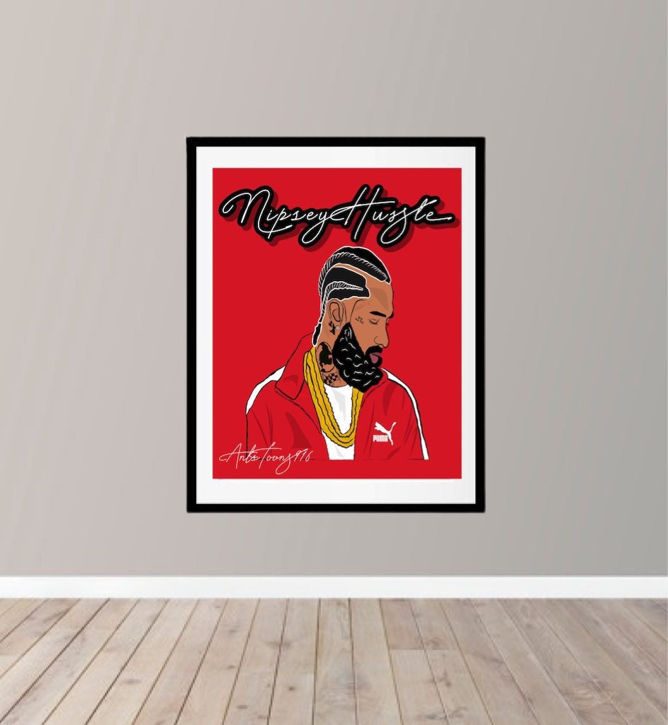 Nipsey Hussle Toon Poster