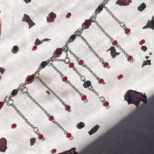 Macbeth gothic choker | Shakespeare inspired choker Macbeth jewelry necklace choker macabre goth jewelry black necklace vampire silver