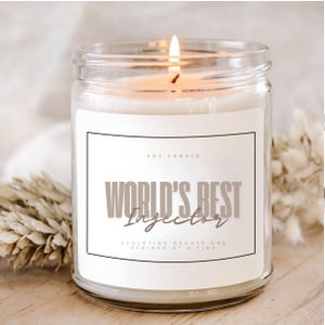 Worlds Best Injector Candle | Soy Candle Gift | Nurse Injector | Cosmetic Nurse | Botox and Filler | Nurse Appreciation | Medspa Gift | RN