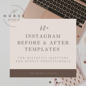 Before & After Instagram Templates Nurse Injector, Beauty, Cosmetic, Aesthetic, Hairstylist, Lashes Botox and Fillers