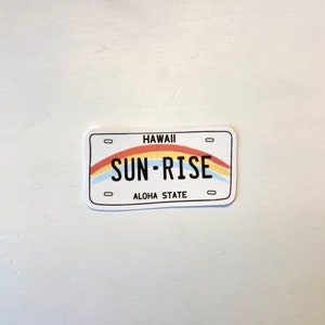 Hawaii License Plate Sticker