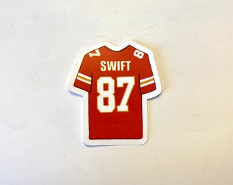 Taylor Swift Travis Kelce Jersey Aufkleber