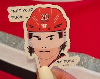 Sebastian Aho Mic'd Up "Not Your Puck, My Puck" Carolina Hurricanes-sticker