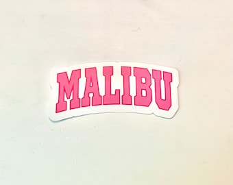 Pinker Malibu Aufkleber
