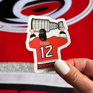 Eric Staal #12 Stanley Cup Commemorative 2006 Carolina Hurricanes Sticker