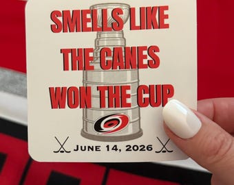 Carolina Hurricanes 2026 "Ruikt alsof de Canes de beker hebben gewonnen" Kaarssticker