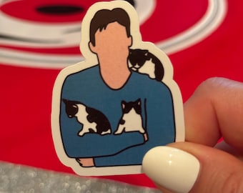 Sticker Andrei Svechnikov met kittens Carolina Hurricanes