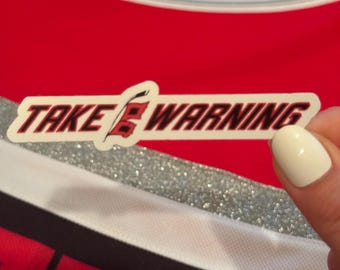 "Carolina Hurricanes ""Take Achtung"" Logo Aufkleber