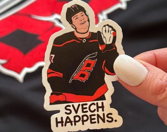 Andrei Svechnikov "Svech Happens" Carolina Hurricanes Aufkleber