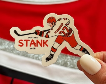 Logan Stankoven "Schreib etwas STANK drauf!" Carolina Hurricanes Aufkleber