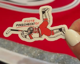 Pyotr Kochetkov &quot;Pokecheckov&quot; Carolina Hurricanes Sticker