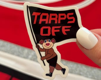Carolina Hurricanes Stormy "Tarps Off" Sticker
