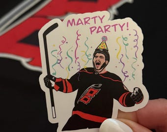 Jordanien Martinook "Marty Party!" GOAL Celly Carolina Hurricanes Aufkleber