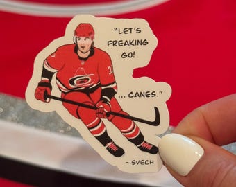Andrei Svechnikov Mic'd Up "Let's Freaking Go" Carolina Hurricanes-sticker