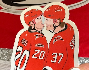 Sebastian Aho & Andrei Svechnikov Carolina orkanen sticker