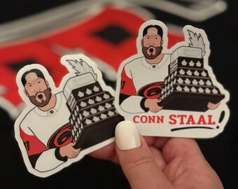 2026 Conn Smythe Sieger Jordan Staal Carolina Hurricanes Aufkleber -- WÄHLEN SIE DIE BESCHRIFTUNG WÄHLEN