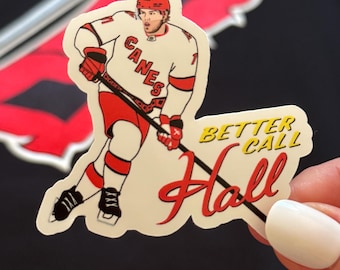 Taylor Hall "Better Call Hall ""Carolina Hurricanes"" Aufkleber."