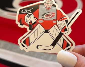 Brandon Bussi Carolina Hurricanes Aufkleber -- SCHRIFTART WÄHLEN
