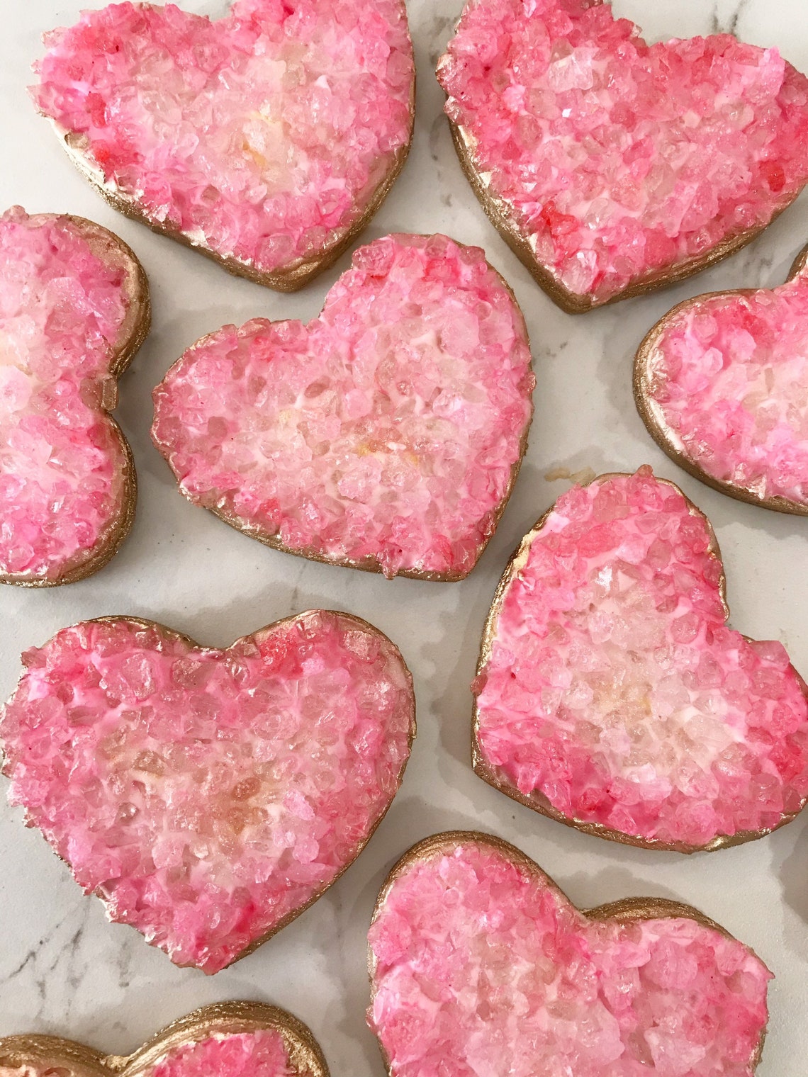 Crystal Sugar Cookies Gemstones Druzy Quartz Dessert Bridal Wedding