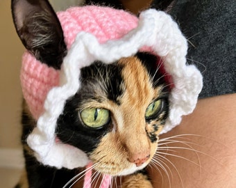 Cat Bonnet Cat Hat Cat Accessories Cat Costumes Cat Supplies Cat Clothing Pet Costumes Pet Accessories Pet Supplies Pet Clothing