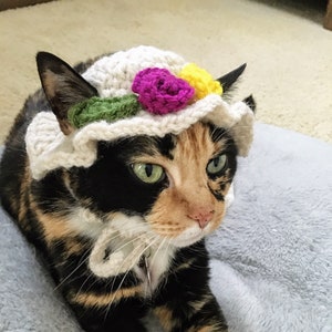 Mini Roses Cat Hat Cat Accessories Cat Clothing Cat Costume Cat Supplies Pet Accessories Pet Supplies Pet Clothing Pet Costume